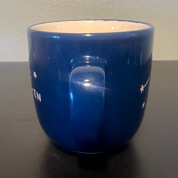 VIRGO Zodiac Horoscope Astrology Constellation Glazed Blue Pottery Mug ~ From P - Picture 5 of 10